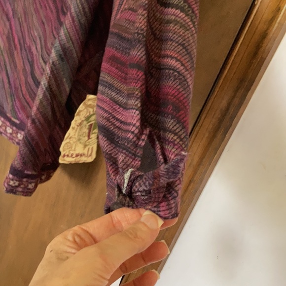 Relist3/25 NWT One World soft boho print detail tie detail top 3X - Picture 7 of 17